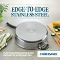 thumbnail image 5 of Farberware Brilliance 6 Quart Saute Pan with Lid and Helper Handle, Induction Compatible, Metal Utensil and Dishwasher Safe, Stainless Steel, 5 of 10