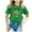 a-Green, variant on Back To School Shirt for Girls Round Neck Short Sleeve T Shirts Cartoon Print Casual Holidays Tops Tee for Boys & Girls
