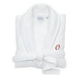 thumbnail image 5 of Authentic Hotel and Spa  White Unisex Turkish Cotton Waffle Weave Terry Bath Robe with Red Script Monogram Y L/XL, 5 of 5