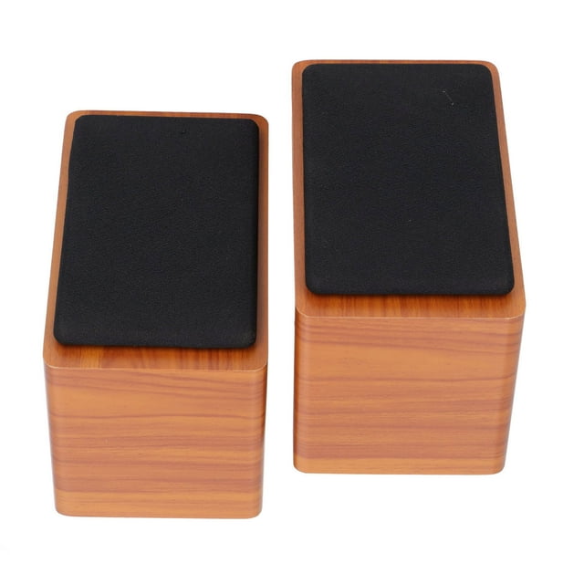 Altavoces para computadora Bling Bling subwoofer de escritorio Bluetooth color nogal