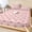 Pink, Blush, Rose, White, variant on Queen Size Fitted Sheet Set - Polka Dot 3 Piece Bedding Sets 16" Deep Pocket Fitted Sheet with 2 Pillowcases, Blue Modern Geometric Vintage Spots Brushed Microfiber Hotel Luxury Bed Sheets