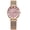 Pink, variant on Luxury Women Bracelet Quartz Watches For Women Casual Waterproof Luminous Mesh Stainless Steel Ladies Wristwatches High Quality