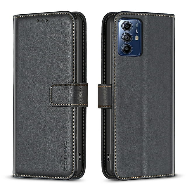 Compatible with Motorola Moto G Play 2024 Wallet Case with Card Slots Magnetic Closure Flip Folio Cover