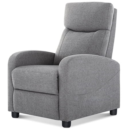 JIOABL Recliner Sofa, Adjustable Comfort Footrest for Living Room, Lounge, Bedroom, Gray