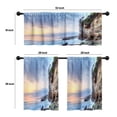 thumbnail image 4 of LALILO Kitchen Curtains and Valances Set of 3 36" Sunset Window Treatment Tiers for Window Decor, 4 of 5