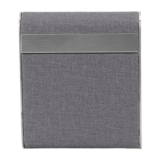 Étui à cigarettes portable en cuir PU résistant à la pression, capacité de 20 cigarettes, style rétro, en métal, pour hommes et femmes, gris, cadeaux