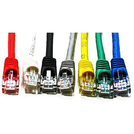 Link Depot 25' Ethernet Enhanced CAT6 Networking Cable, Assorted Colors