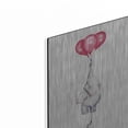 thumbnail image 2 of Luxe Metal Art 'Baby Elephant Love IV' by Alan Majchrowicz, Metal Wall Art, 12"x24", 2 of 7