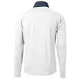 thumbnail image 3 of Men's Cutter & Buck  White UTSA Roadrunners  Adapt Eco Knit Hybrid Recycled Quarter-Zip Pullover Top, 3 of 3
