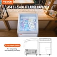 thumbnail image 2 of VEVOR 5.4 Cu.ft Commercial Ice Cream Display Case Gelato Dipping Freezer Cabinet, 2 of 9