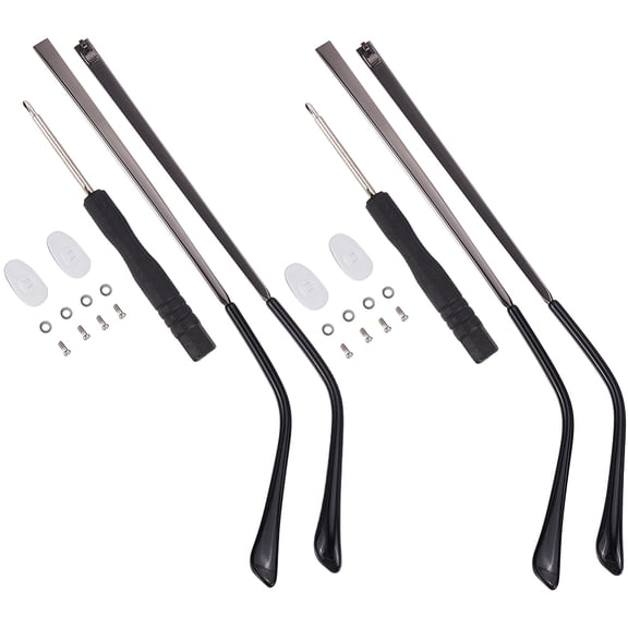 2 Set Gunmetal Glasses Temple Arms Eyeglasses Replacement Leg Accessories Spectacle Legs Universal Eyewear Repair Frame Temple Replacement with