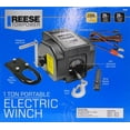 thumbnail image 5 of Reese Towpower Portable Electric Winch, Steel Cable, Black, 5 of 5
