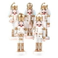 thumbnail image 1 of Paquete de 5 Adornos Colgantes de Cascanueces Navideños, Figuras Decorativas Navideñas, Esculturas, Colgantes para Festivales Y Oficinas., 1 of 9