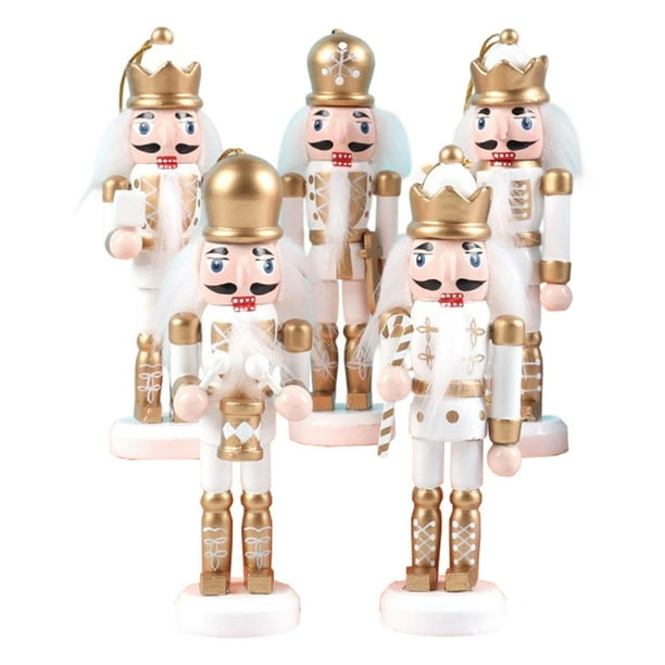 5 adornos navideños de cascanueces para de , figuras decorativas de cascanueces para fiestas de oficina.