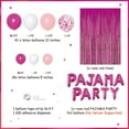 thumbnail image 4 of Pajama Party Decorations for Girls Women, Pajama Hot Pink Balloon Garland Kit Decor Pajama Party Foil Curtain Backdrop for Movie Night Ladies Night Girls Slumber Sleepover Party Decorations, 4 of 6