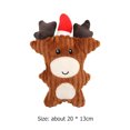 thumbnail image 3 of Juguete de peluche para perro, resistente a mordeduras, serie de Navidad, juguete para masticar, suministros para mascotas (alce) Ehuebsd Para estrenar, 3 of 6