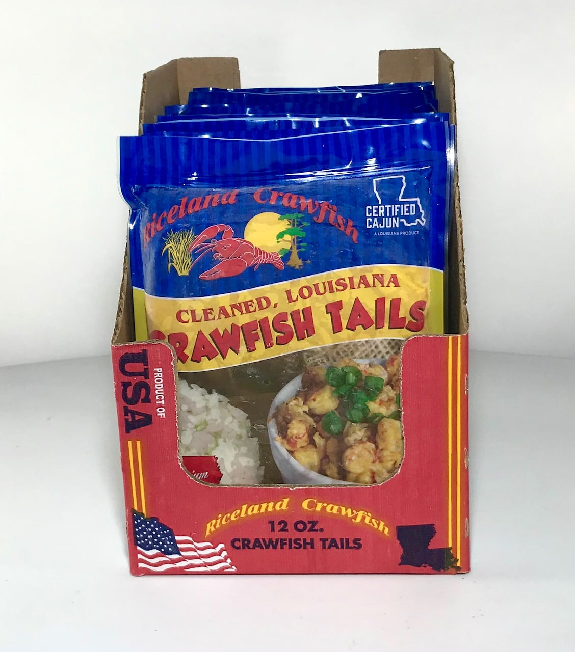 Riceland Crawfish, Cleaned Crawfish Tail Meat, Frozen, 12 oz, Contains Shellfish