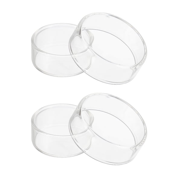 Uxcell 35mm/0.38inch High Borosilicate Glass Petri Dishes with Lids, 2Pcs Petri Plates for Lab Science Experiment, Clear
