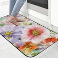 thumbnail image 4 of Qinduosi Pink Floral Kitchen and Door Rug Boho Flower Anti Fatigue Kitchen Mat for Floor Non Slip Cushioned Kitchen Floor Mat Comfort Standing  Mat 19.68*47.24 in, 4 of 6