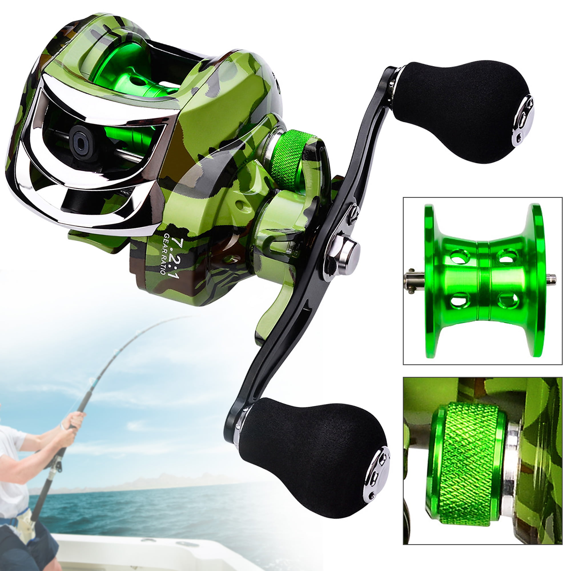 Mini Spinning Rod Fishing Reel Ultralight Set Bait Casting Fish Tackle Portable 