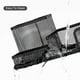 thumbnail image 3 of Organizador de escritorio negro con 3 compartimentos para suministros de oficina, portalápices y accesorios, 3 of 7