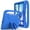 Blue, variant on DWaybox Kids-Proof Case for iPad Pro 11-inch 2025 M5 Model A3357/A3358, Lightweight EVA Shockproof Protective Cover with Handle Stand, Anti-Drop Protective Shell for Boys & Girls -Rose Red