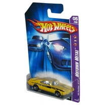 Hot Wheels Motown Metal 5/5 (2006) Yellow '69 Pontiac GTO Car 090/223
