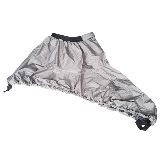 Becaristey Jupe de Pulvérisation Universelle Réglable pour Kayak Canot Bateau Cockpit Housse de Pont L Gris P