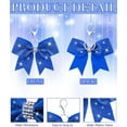 thumbnail image 3 of Lsupdaol Cheer Bow Keychain Cheer Keychain with Rhinestones Cheerleader Keyrings for Teen Cheerleading Sports Accessory, 3 of 12