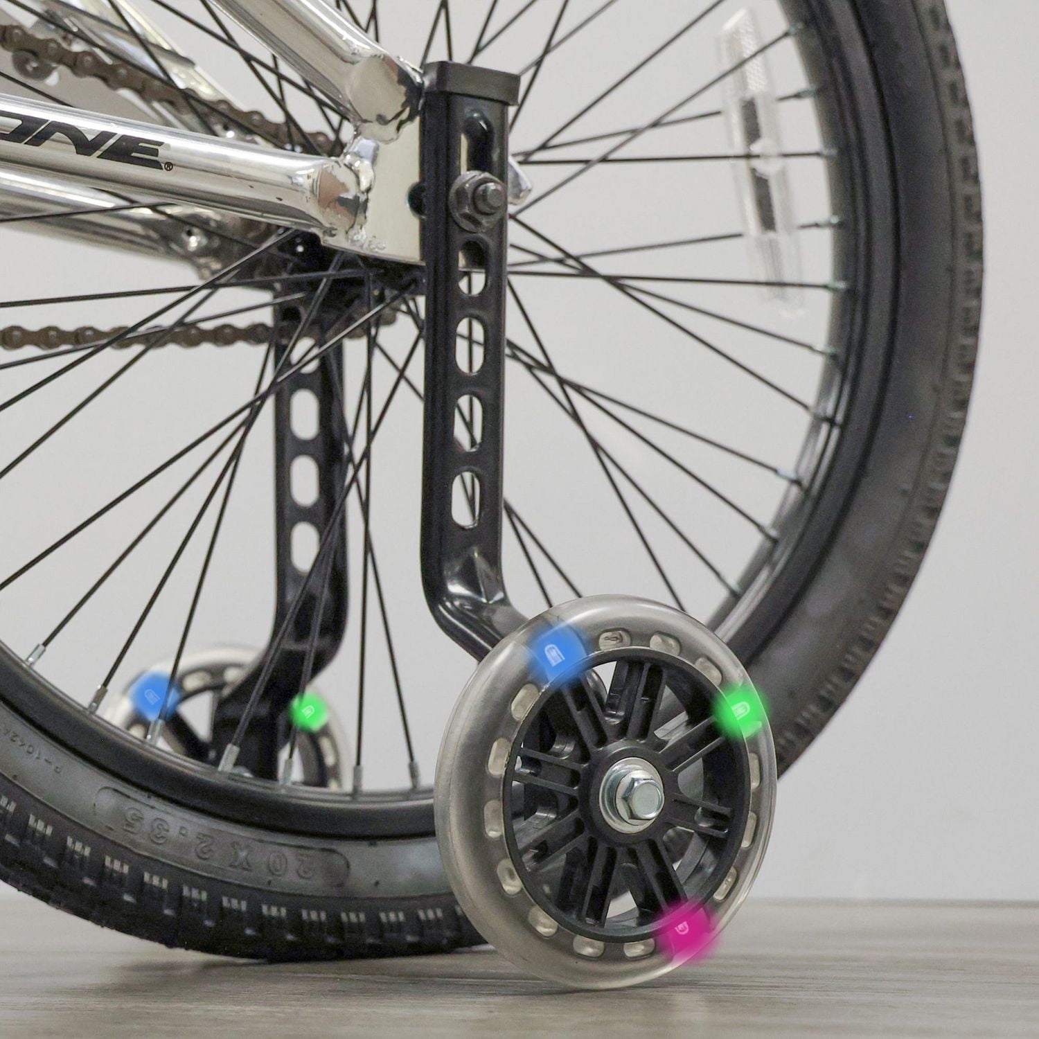 Raskullz Light Up LED Training Wheels, Easy to install