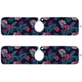 thumbnail image 2 of Tropical Flowers Leaves Sink Splash Guard for Faucet 2 Packs Faucet Absorbent Mats, Colorful Flower Summer Faucet Handle Drip Catcher Quickly Drying Mat for Kitchen Counter Bathroom, 23.6"x5.5", 2 of 7