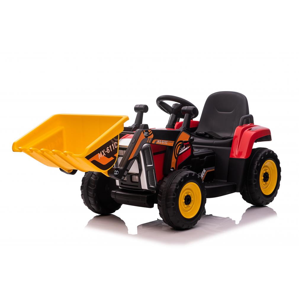 Kidlove 12V Kids Ride on Car, Excavator with Bucket and Remote Control