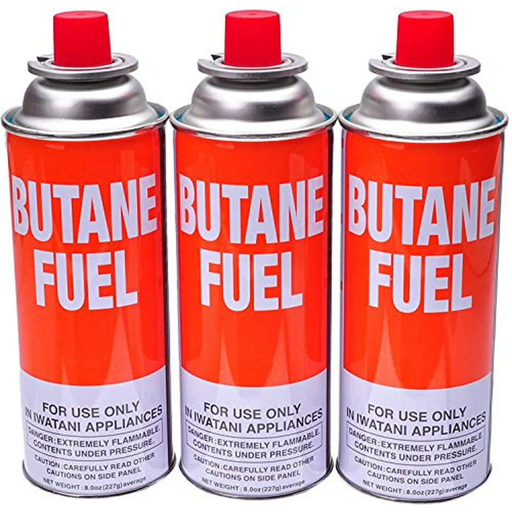 Iwatani Butane Canister 8 Oz 3 Pack