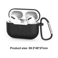thumbnail image 5 of Kuymtek Funda protectora para auriculares Airpods Pro compatible con Bluetooth (negro), 5 of 5