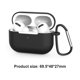 thumbnail image 3 of Funda protectora para auriculares Airpods Pro compatible con Bluetooth (negro), 3 of 6
