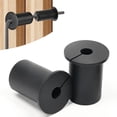 thumbnail image 1 of 2 PCS Starlink Wall Grommets Kit 1" Silicone Wall Bushing-Waterproof Drywall Tv Cord Pass Through Split Rubber Cable Grommet for Starlink Dishy Ethernet Cables Router (Black 1-1/4" Height) Black-2, 1 of 8