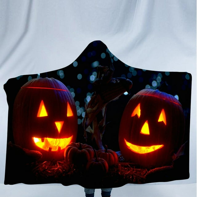 Jusqu'à 65 % de Rabais sur la Couverture à Motif d'Halloween SMihono, Couverture pour Enfants, Châle à Capuche
