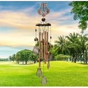 Owl wind chimes outdoor decor large sympathy memoroal wind chime housewarming gift
