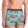thumbnail image 3 of Disketp Turtles And Corals Men's Boxer Briefs,Soft and Breathable Cotton Underwear with ComfortFlex Waistband, 3 of 7