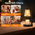 thumbnail image 6 of DAYBETTER Candle Warmer Lamp,Glass Electric Candle Lamp with 2*50W GU10 Bulbs,Adjustable Height Dimmable Gifts Lamp for Mom Girlfriend Home Decor, 6 of 6