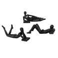 thumbnail image 3 of 3 estatuas de pensadores de Europa, mesa decorativa, esculturas artesanales modernas nórdicas para Negro, 3 of 9
