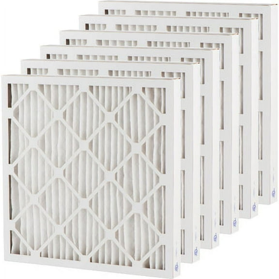 SpiroPure 20.50X22X2 MERV 8 Pleated Air Filters - Made in USA (6 Pack)