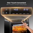 thumbnail image 2 of 26QT Air Fryer Oven,Oil-Less Digital Touchscreen Toaster Oven with 10-in-1 Multi Function&Custom Mode, Visible Window , 1800W,Black, 2 of 9
