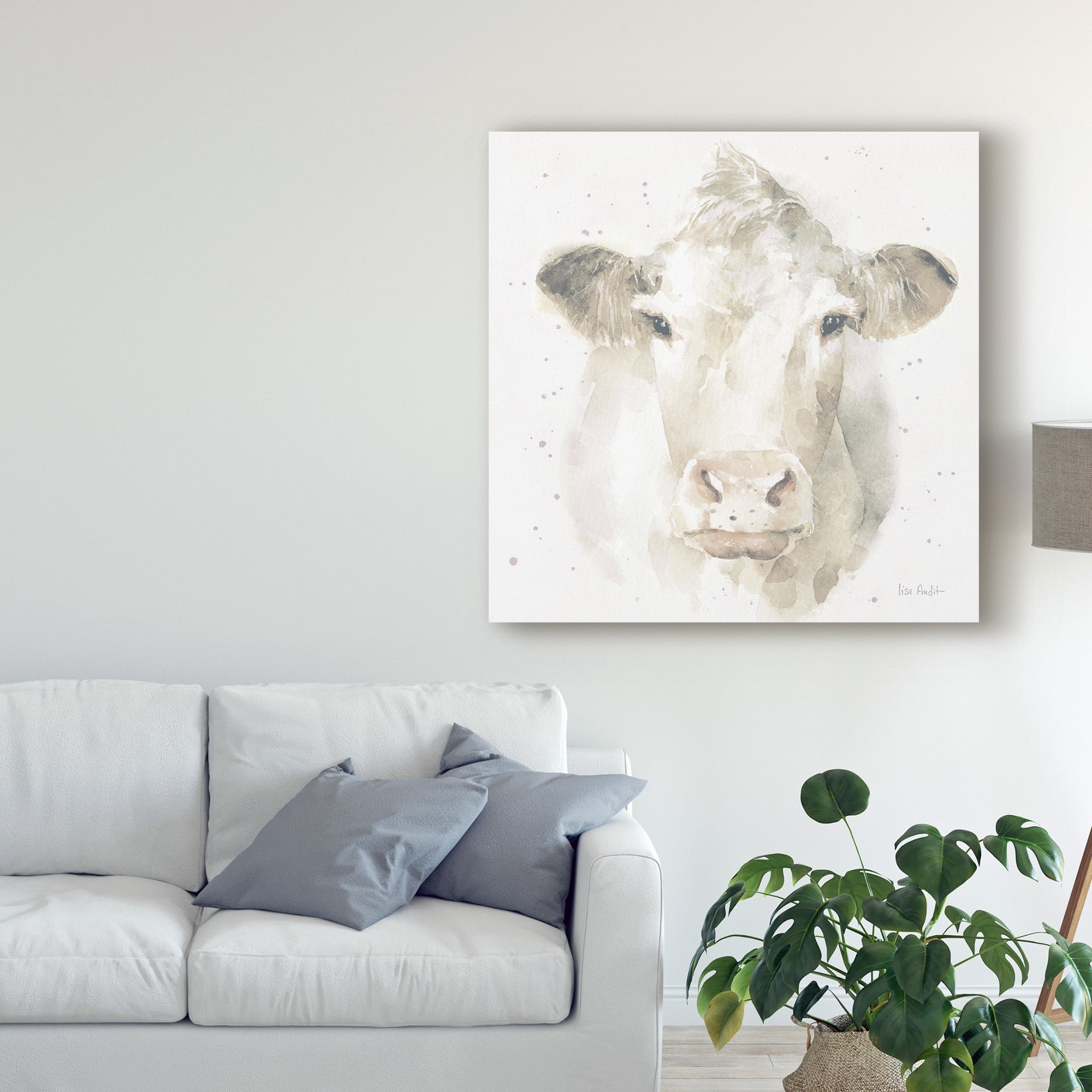 Trademark Fine Art 'Farm Friends II Neutral' Canvas Art by Lisa Audit