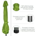 thumbnail image 3 of Scafild | 7.5 Ft Solar LED Light Patio Umbrella Outdoor W/ Easy Tilt - Yellow Green, 3 of 7