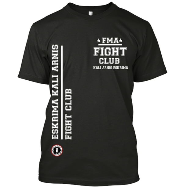 FMA Fight Club pocket print TShirt Black tee Filipino Martial Arts