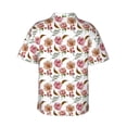 thumbnail image 3 of Goofa Rose Flowers Hawaiian Shirt for Men, Unisex Summer Beach Casual Short Sleeve Button Down Shirts,Aloha Tropical Floral print shirt-Large, 3 of 9
