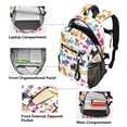 thumbnail image 5 of JIALIOU 14" Laptop Backpack Waterproof Airline Approved Stylish Casual Daypack for Travel Business College Work, Dogs and Paw, 5 of 8