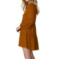 thumbnail image 6 of Weardear Women's Deep V Neck Dress Loose Shift Mini Tunic Dresses for Women 2024, 6 of 6