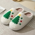 thumbnail image 2 of Chaussons de Noël Unisexes Moelleux Chaussons Chauds pour Femmes Confortables, 2 of 8
